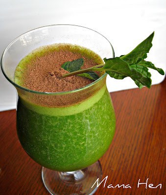 Chocolate Mint Green Monster Drink