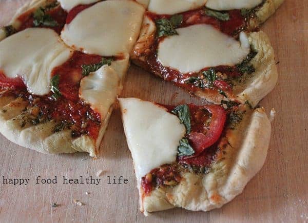 Grilled Margherita Pizza