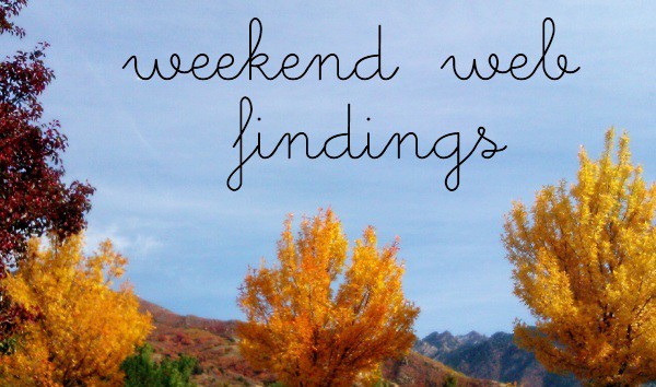 Weekend Web Findings