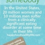 Everybody Knows Somebody - National Eating Disorder Awareness Week // Happy Food Healthy Life