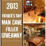 Fathers Day Man Cave Giveaway. Want to show the man in your life how much you appreciate him this Father's Day? Help his stock his man cave!!