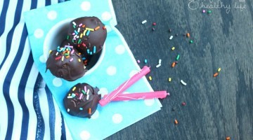 Lightened-Up Cake Batter Truffles - A delightful treat for a special occasion that's totally not that bad for you! | www.happyfoodhealthylife.com