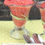 3-Ingredient Citrus Strawberry Sorbet // Happy Food Healthy Life