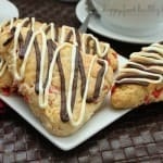 Peppermint Scones - a simple and cozy way to start your holiday baking season off right! www.happyfoodhealthylife.com #shop #loveyourcup #cbias