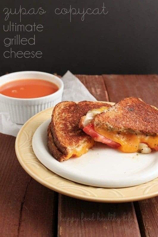 Copycat Zupas Ultimate Grilled Cheese. This is what Comfort Food looks like! www.happyfoodhealthylife.com