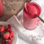 Ruby Red Smoothie . www.happyfoodhealthylife.com