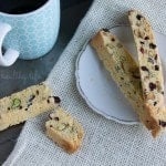 Coconut Pistachio Biscotti. A great way to get some of those necessary nutrients as well as offering a ton of a yum-factor!
