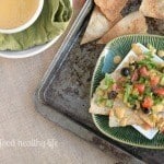 Nachos with Vegan Cheese and Homemade Chips | www.happyfoodhealthylife.com