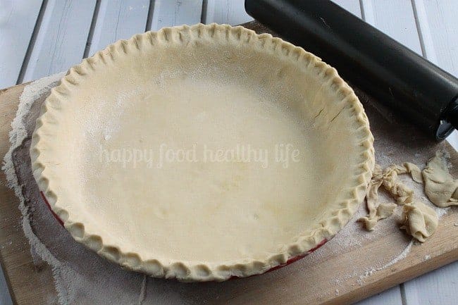 How to Make Perfect Pie Crust in a Blender. No need to ever be intimidated by pie crust ever again with this simple recipe! - www.happyfoodhealthylife.com