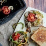 Melty Roasted Veggie Sandwich - an easy healthy sandwich that has comfort written all over it | www.happyfoodhealthylife.com