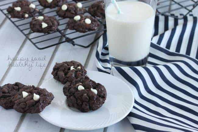 Flourless Triple Chocolate Cookies