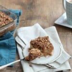 Whole Wheat Cinnamon Coffee Cake - perfect for brunch and full of whole ingredients, but so delicious you can't even tell it's healthy! | www.happyfoodhealthylife.com