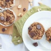 Trail Mix Muffins - an easy on-the-go snack or breakfast that won't make the mess that trail mix does | Happy Food Healthy Life