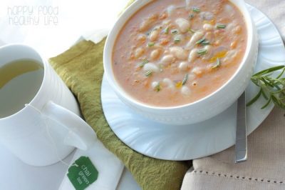 Bean and No Bacon Soup Recipe - Love the classic Campbells soup but could do without the bacon or the "soup from a can?" How about this copycat version with no bacon and more nutrients! vegetarian, vegan, and healthy!