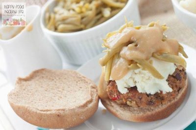 Thanksgiving Leftover Veggie Burger - Want a new and inventive way to make a veggie burger using your leftovers from Thanksgiving? Check this out!
