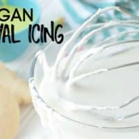 this vegan royal icing is a perfect egg-free way to decorate all your cute holiday cookies