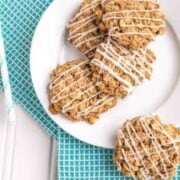These Healthy and Soft Old-Fashioned Iced Oatmeal Cookies remind me of my childhood and reaching for Grandma's cookie jar. At least with this batch, they're a little lighter, but you'll never know it by how good they taste. Click through to get the easy recipe and start baking today!