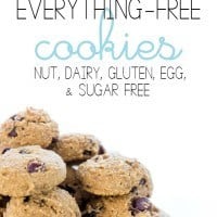 These Everything-Free Cookies are for absolutely everyone. Dairy-free, Gluten-free, Egg-free, Nut-free, and Sugar-free. You simply can't go wrong with this delicious recipe because the one thing they're not free of is FLAVOR! Click through to get my new favorite cookie recipe (and also to learn how I managed to find control around cookie dough!!)