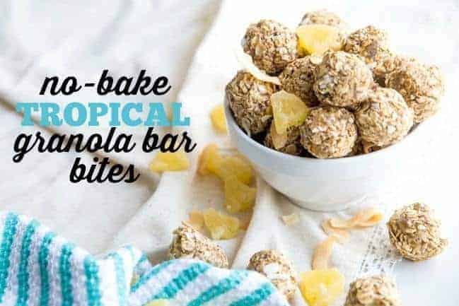 No-Bake Tropical Granola Bar Bites