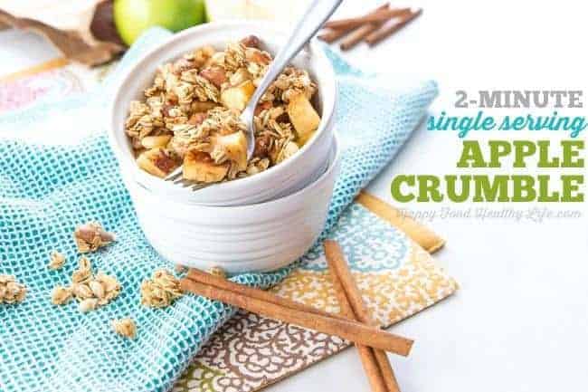 2-Minute Single Serving Apple Crumble