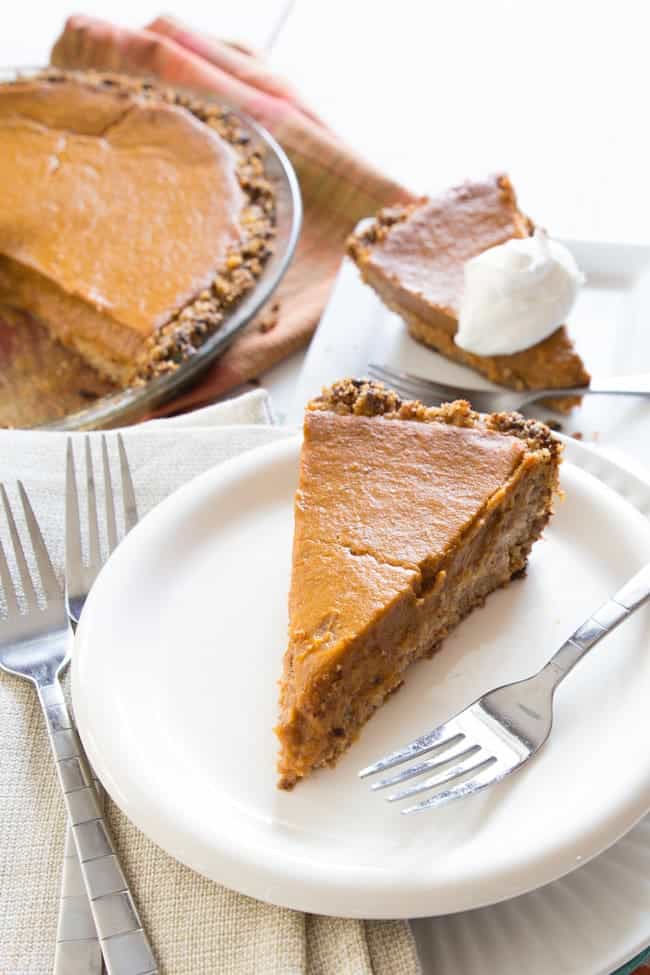Vegan Pumpkin Pie | healthy dessert | thanksgiving | pie | pumpkin
