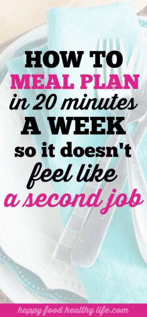 How to Meal Plan in 20 Minutes a Week so it Doesn’t Feel Like a Second ...