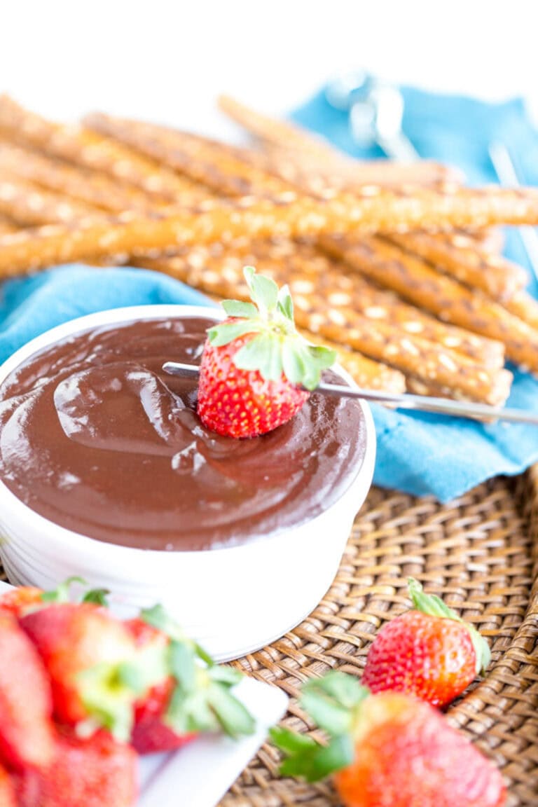 vegan chocolate fondue