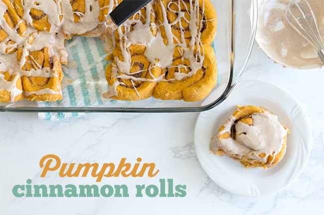 VEGAN PUMPKIN CINNAMON ROLLS