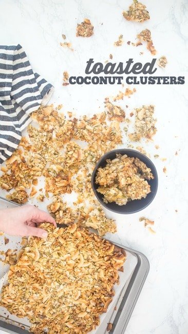 TOASTED COCONUT CLUSTERS - a Costco copycat favorite that you can make from home!