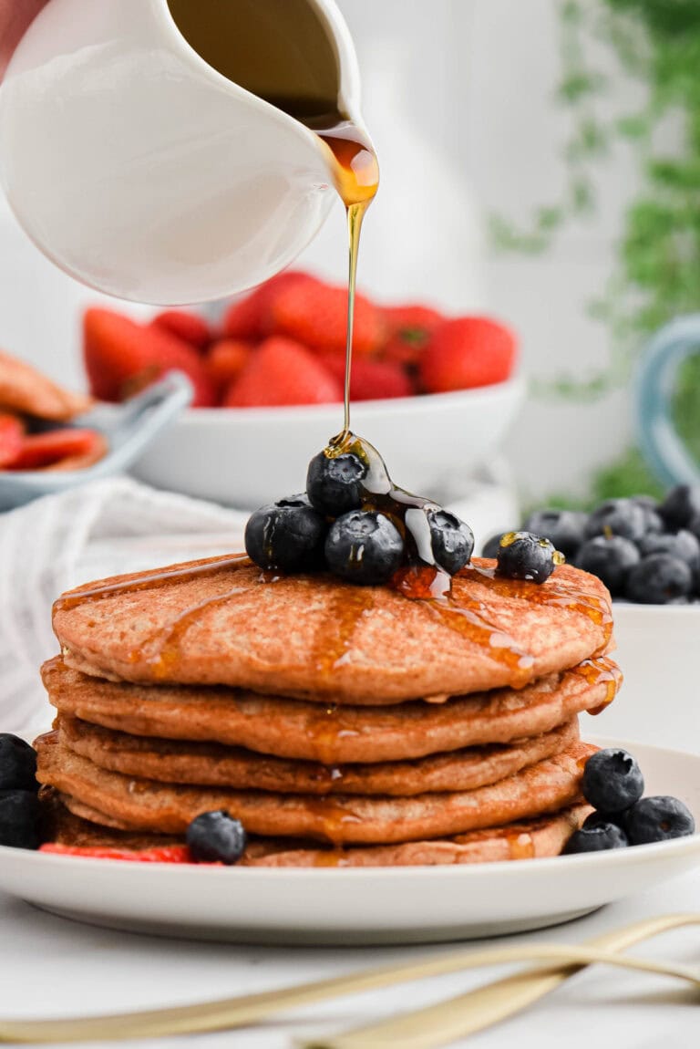 Easy Vegan Whole Wheat Pancakes