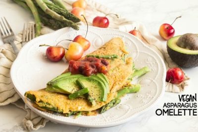 This Vegan Egg Asparagus Omelette is exactly what you've been missing in your plant-based lifestyle.