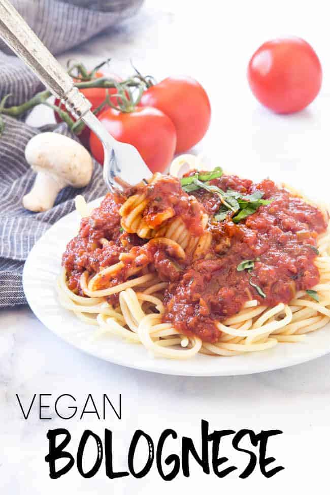 This Vegan Bolognese Sauce makes a perfect weeknight meal or fancy date night in meal for a special occasion - it's that good!