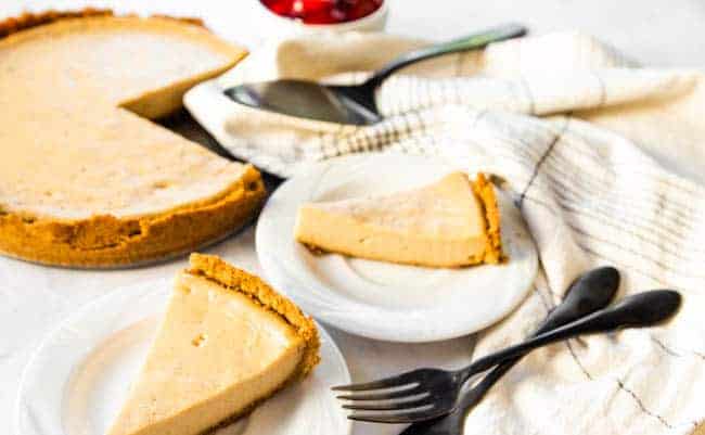 Easy Vegan Cheesecake is the way to go when feeding a crowd.
