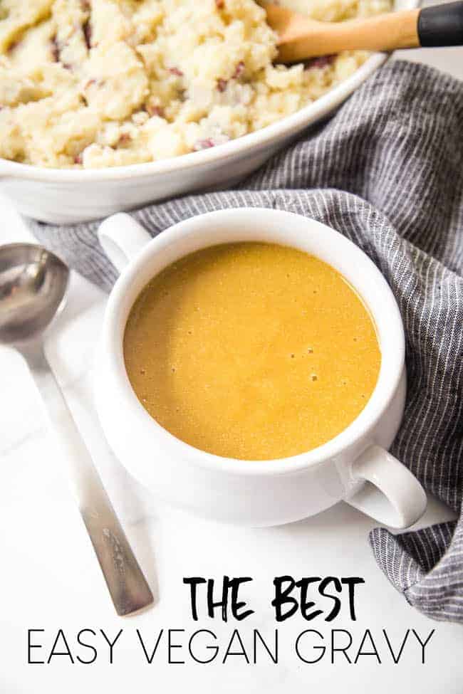 VEGAN GRAVY RECIPE - COMES TOGETHER IN 5 MINUTES!!