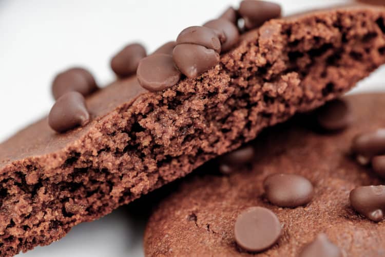 Healthy Chocolate Cookies - close up shot