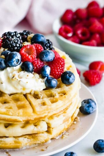 The Best Light and Fluffy Vegan Waffle Recipe - Happy Food, Healthy Life