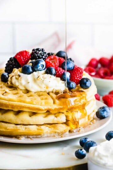 The Best Light and Fluffy Vegan Waffle Recipe - Happy Food, Healthy Life
