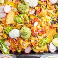 vegan sheet pan nachos recipe