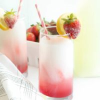 spiked frozen strawberry lemonade