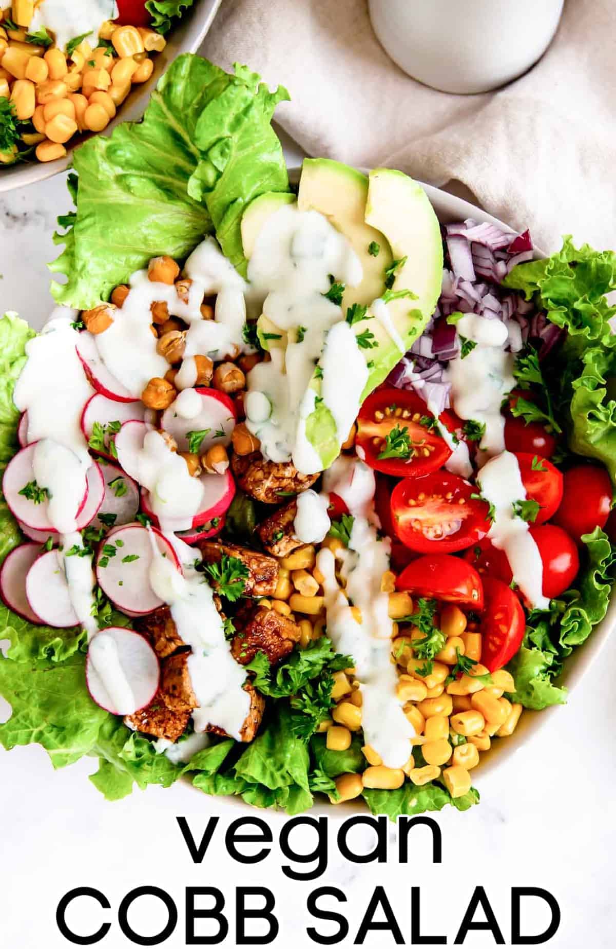 The Best Vegan Cobb Salad - Happy Food, Healthy Life