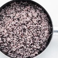 step 4 glutinous purple rice