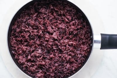 step 7 purple glutinous rice