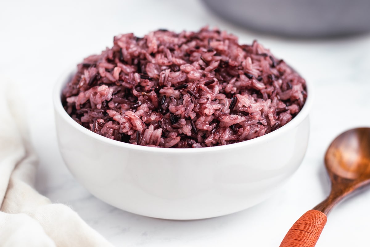 sticky purple rice