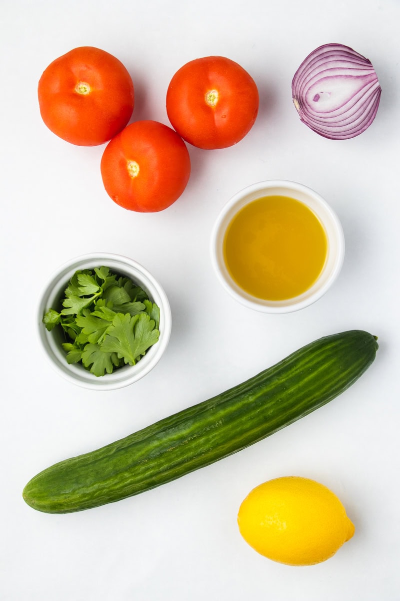 cucumber tomato salad ingredients