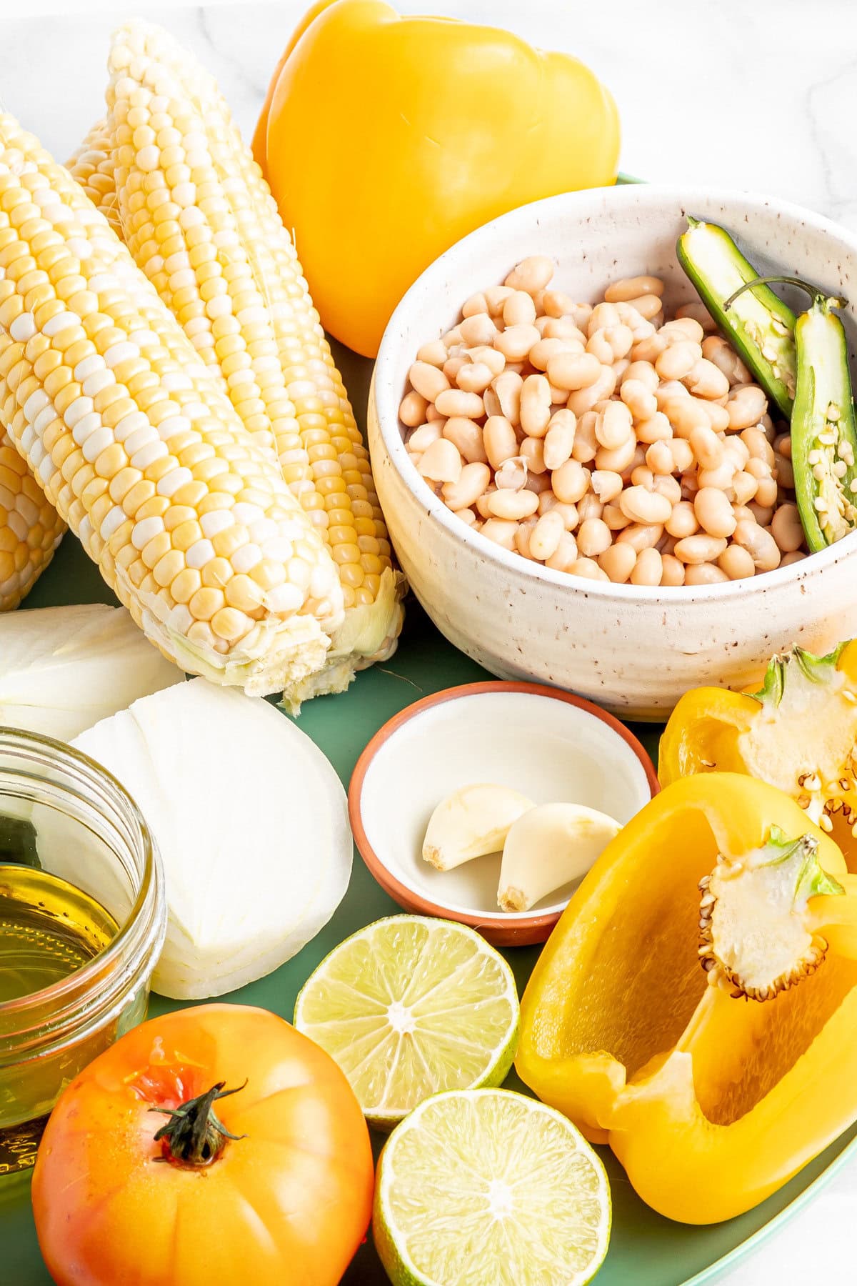 summer sweet corn gazpacho ingredients