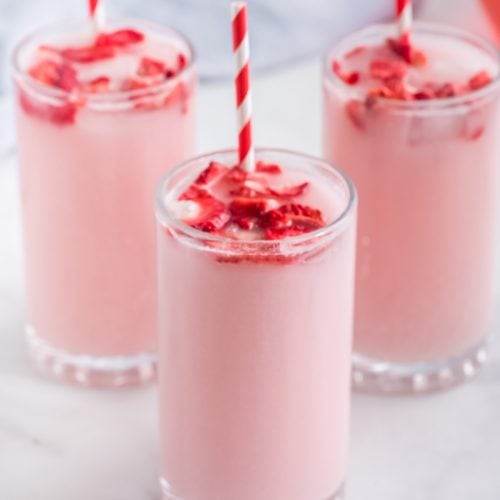 Strawberry Pink Drink Recipe Vegan