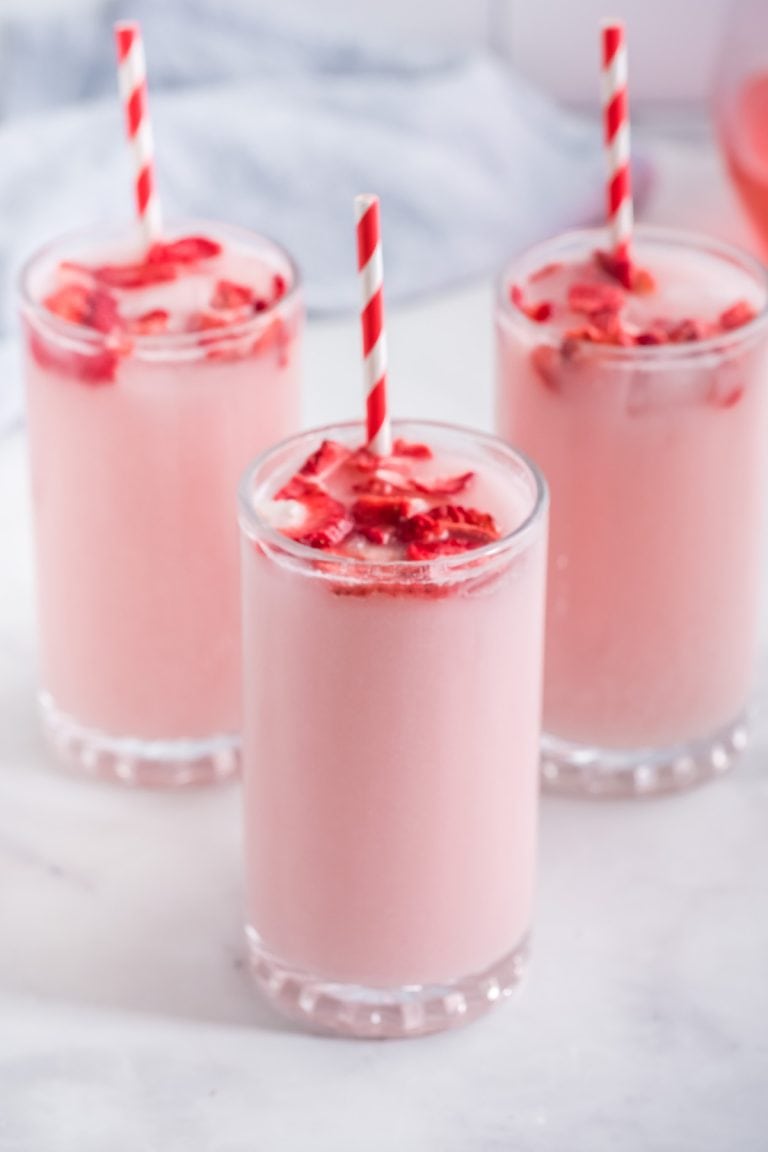 Strawberry Pink Drink Recipe (Vegan)