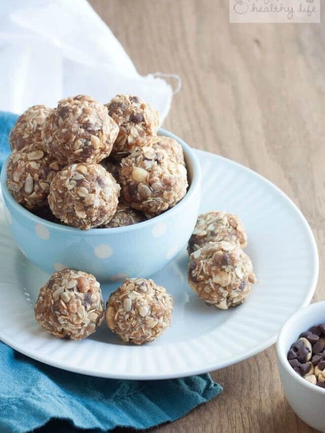Tasty No-Bake Granola Bar Bites with Chocolate and Peanut Butter