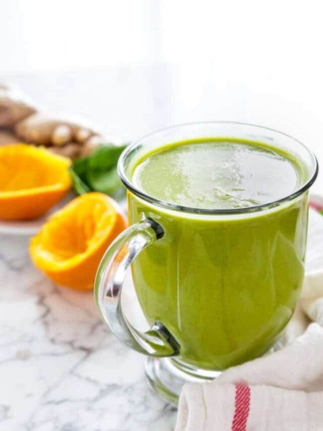 Warm and Refreshing Hot Apple Green Juice