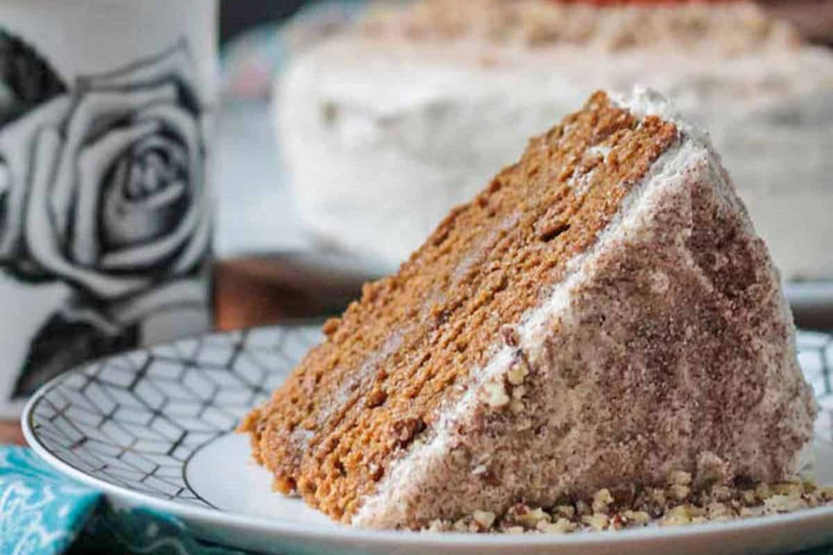 CHAI SPICED PUMPKIN LAYER CAKE BY VEGGIE INSPIRED